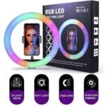 RGB LED soft ring 12 ιντσών με βάση για τρίποδο