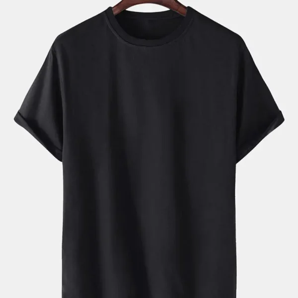 Ανδρικό Basic T-shirt 100% Cotton Black