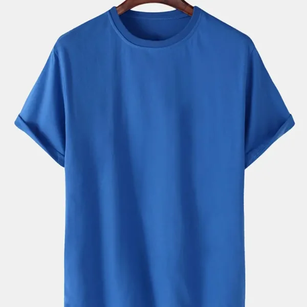 Ανδρικό Basic T-shirt 100% Cotton Blue