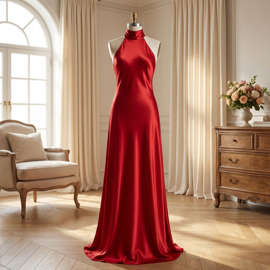 product-0-5 Maxi κόκκινο φόρεμα - Image 1